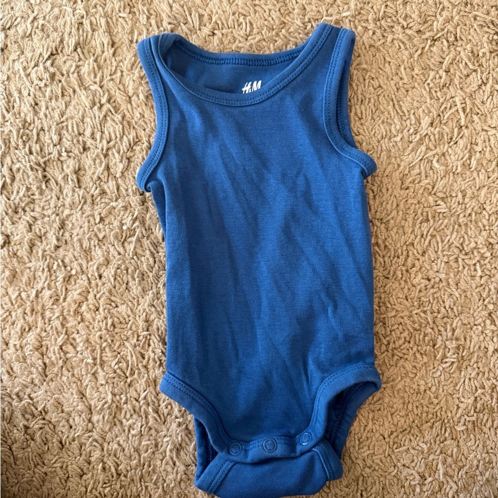 5 for $25 ✨ H&M Blue organic cotton baby One Piece